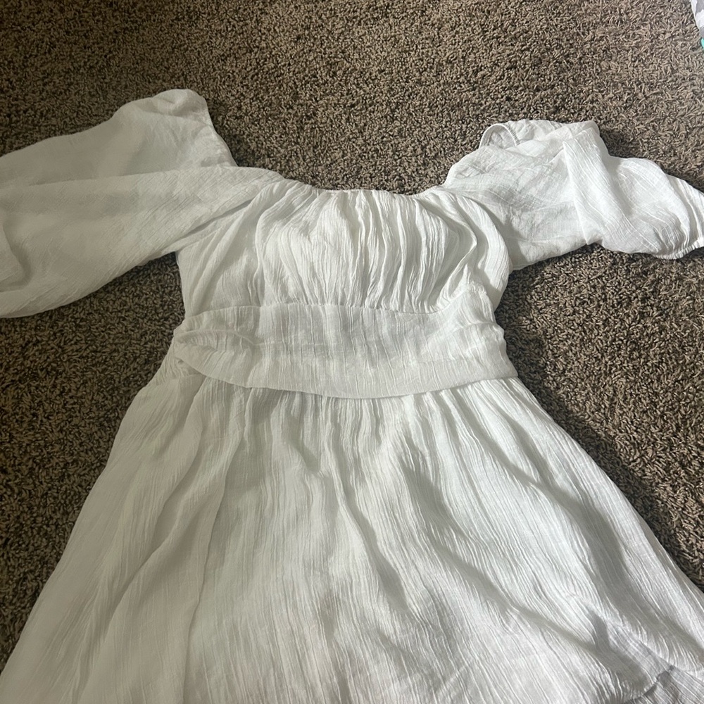 Elegant White Off-Shoulder Dress